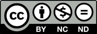 Creative Commons Attribution, Non-Commercial, No-Derivatives